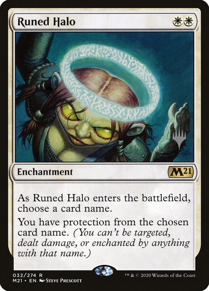 Runed Halo (Promo Pack) [Core Set 2021 Promos] MTG Single Magic: The Gathering | Red Claw Gaming