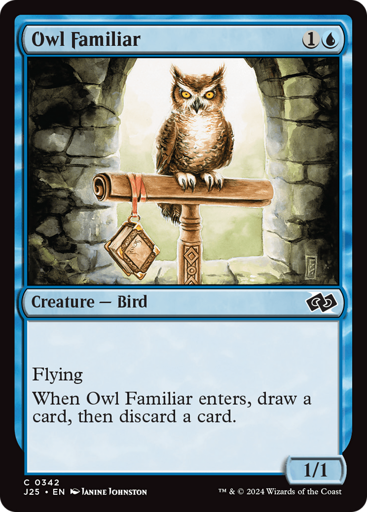 Owl Familiar [Foundations Jumpstart] MTG Single Magic: The Gathering | Red Claw Gaming