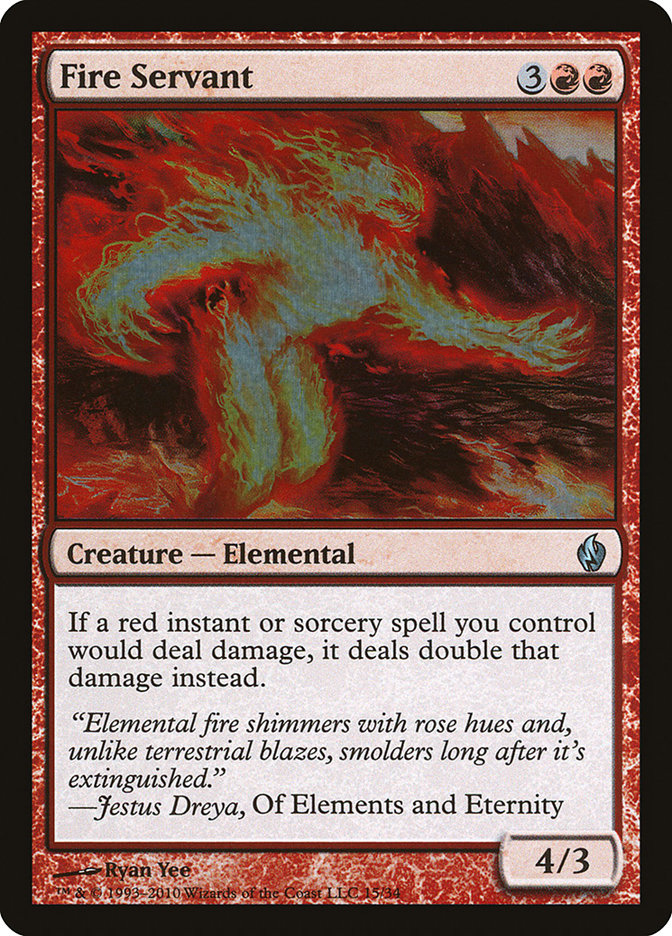 Fire Servant [Premium Deck Series: Fire and Lightning] MTG Single Magic: The Gathering | Red Claw Gaming