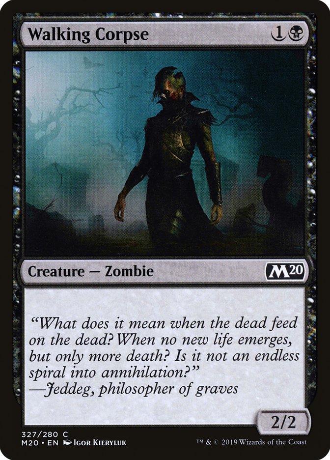 Walking Corpse [Core Set 2020] MTG Single Magic: The Gathering | Red Claw Gaming