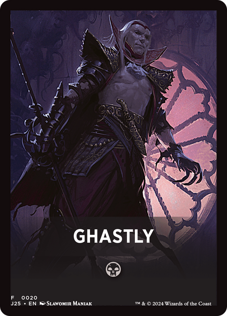 Ghastly Theme Card [Foundations Jumpstart Front Cards] MTG Single Magic: The Gathering | Red Claw Gaming