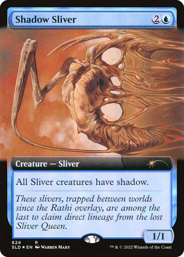 Shadow Sliver (Extended Art) [Secret Lair Drop Promos] MTG Single Magic: The Gathering | Red Claw Gaming