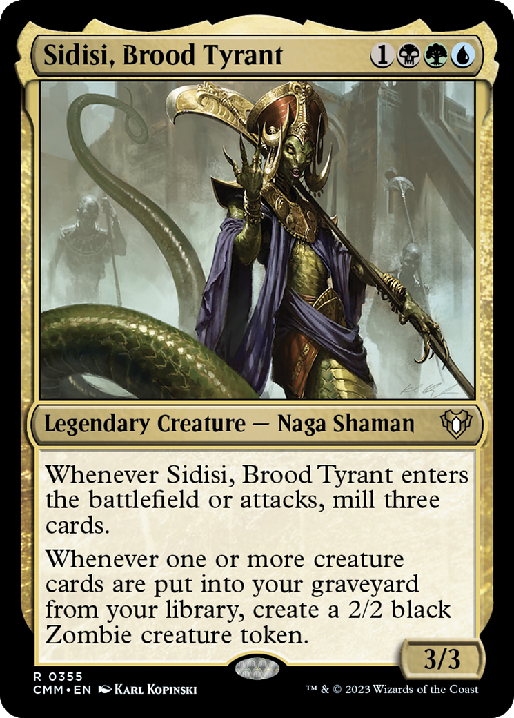 Sidisi, Brood Tyrant [Commander Masters] MTG Single Magic: The Gathering | Red Claw Gaming