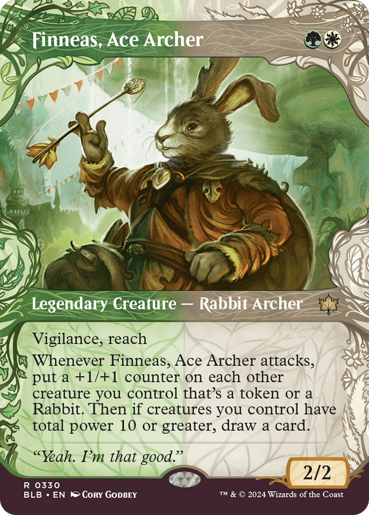 Finneas, Ace Archer (Showcase) [Bloomburrow] MTG Single Magic: The Gathering | Red Claw Gaming