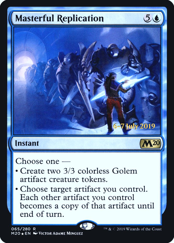 Masterful Replication [Core Set 2020 Prerelease Promos] MTG Single Magic: The Gathering | Red Claw Gaming