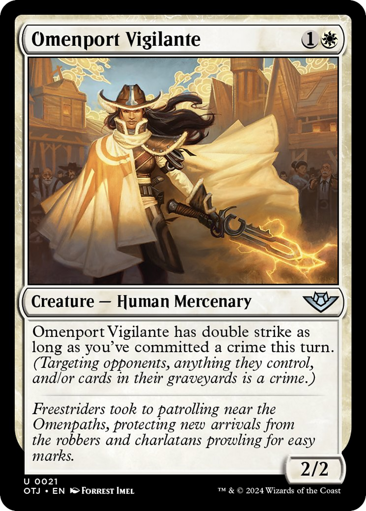 Omenport Vigilante [Outlaws of Thunder Junction] MTG Single Magic: The Gathering    | Red Claw Gaming