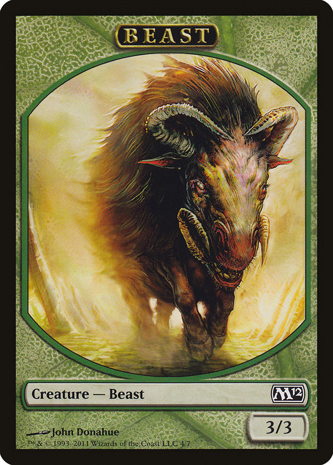 Beast Token [Magic 2012 Tokens] MTG Single Magic: The Gathering | Red Claw Gaming