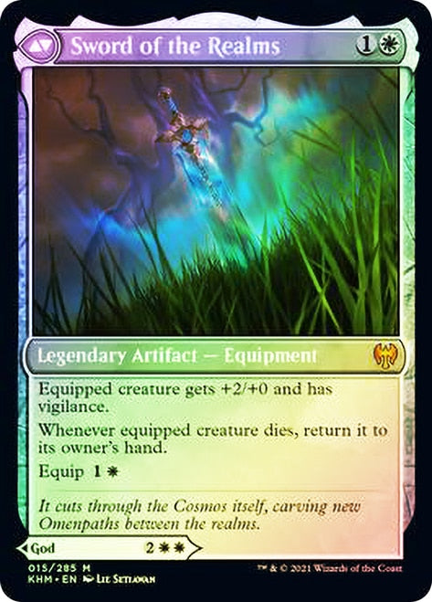 Halvar, God of Battle // Sword of the Realms [Kaldheim Prerelease Promos] MTG Single Magic: The Gathering | Red Claw Gaming
