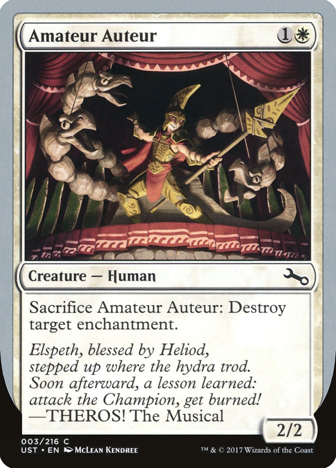 Amateur Auteur (THEROS! The Musical) [Unstable] MTG Single Magic: The Gathering | Red Claw Gaming