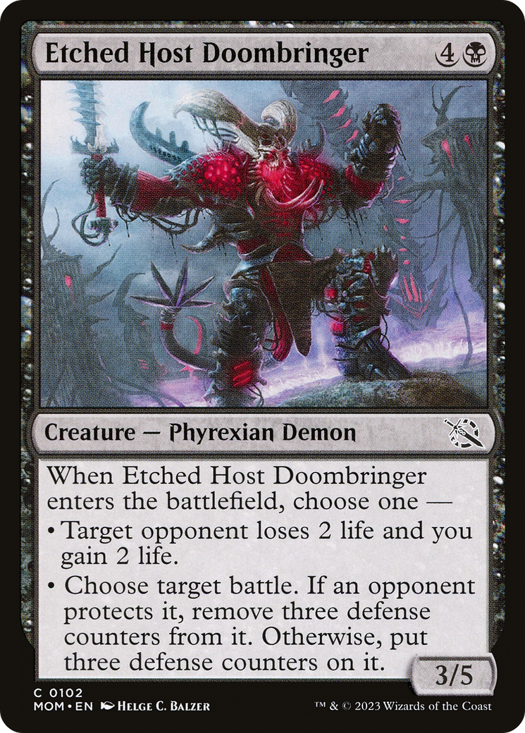 Etched Host Doombringer [March of the Machine] MTG Single Magic: The Gathering    | Red Claw Gaming