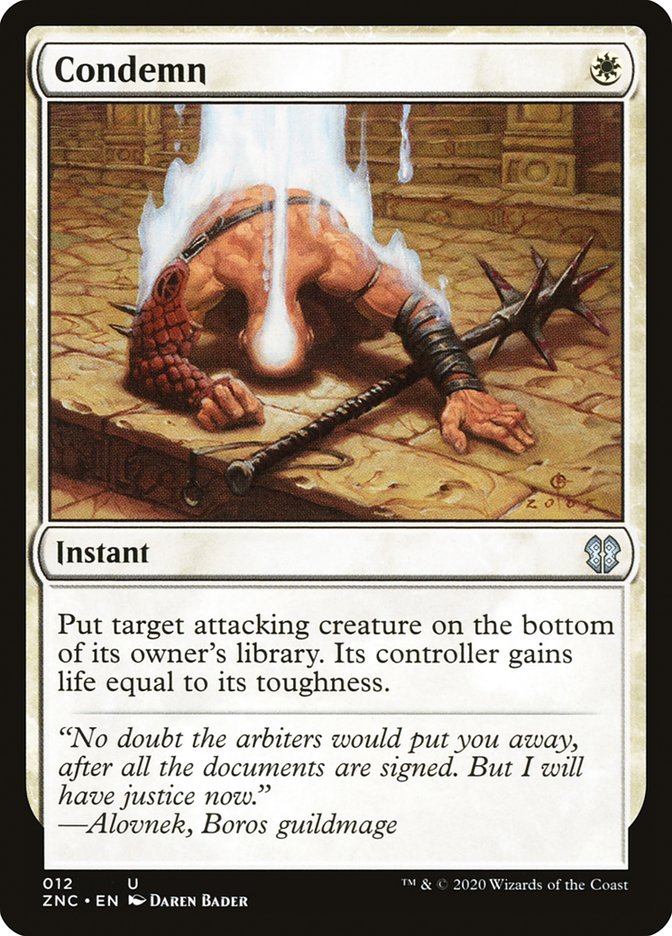 Condemn [Zendikar Rising Commander] MTG Single Magic: The Gathering | Red Claw Gaming