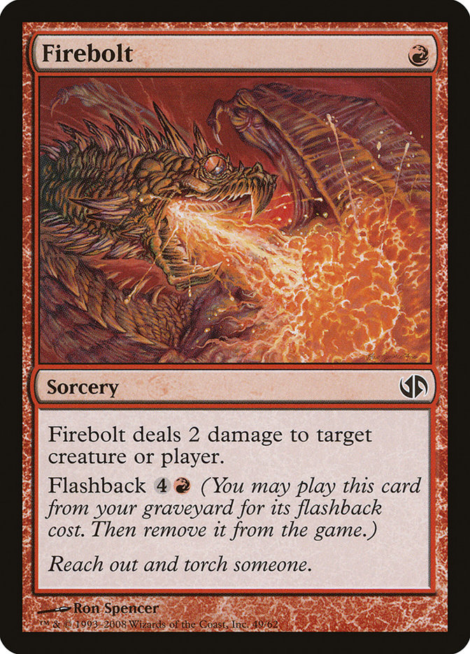 Firebolt [Duel Decks: Jace vs. Chandra] MTG Single Magic: The Gathering | Red Claw Gaming