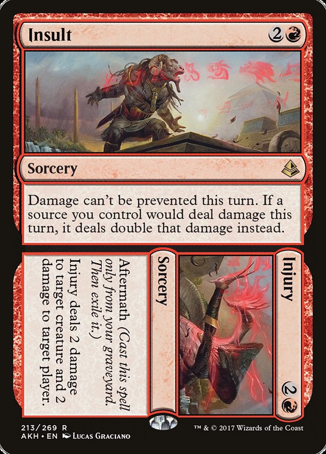 Insult // Injury [Amonkhet] MTG Single Magic: The Gathering | Red Claw Gaming