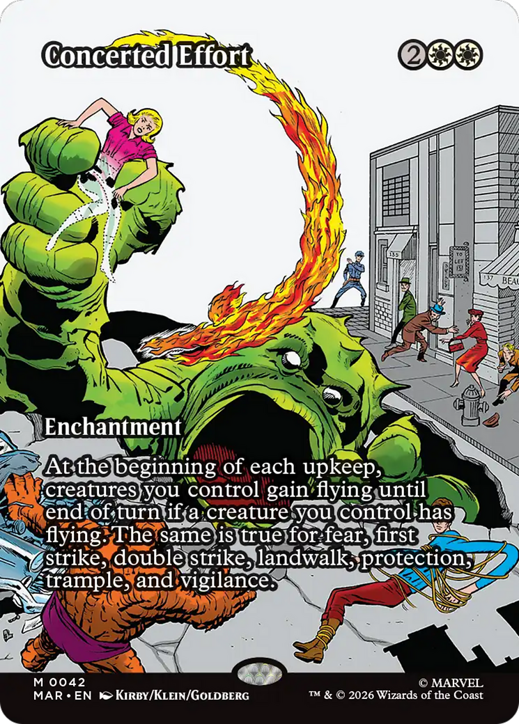 Concerted Effort (Borderless) [Marvel Universe: Eternal-Legal] | Red Claw Gaming