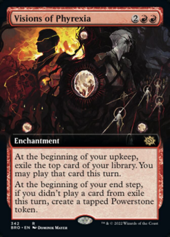 Visions of Phyrexia (Extended Art) [The Brothers' War] MTG Single Magic: The Gathering | Red Claw Gaming