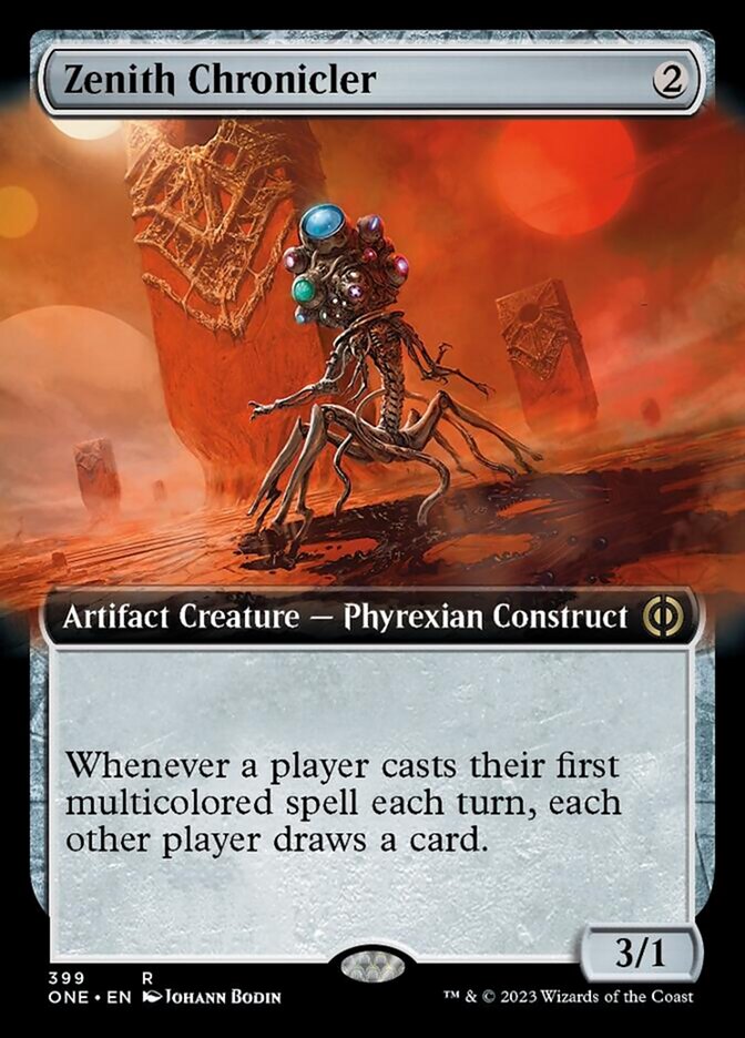 Zenith Chronicler (Extended Art) [Phyrexia: All Will Be One] MTG Single Magic: The Gathering | Red Claw Gaming