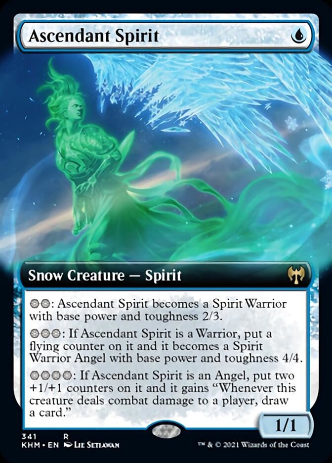 Ascendant Spirit (Extended Art) [Kaldheim] MTG Single Magic: The Gathering | Red Claw Gaming