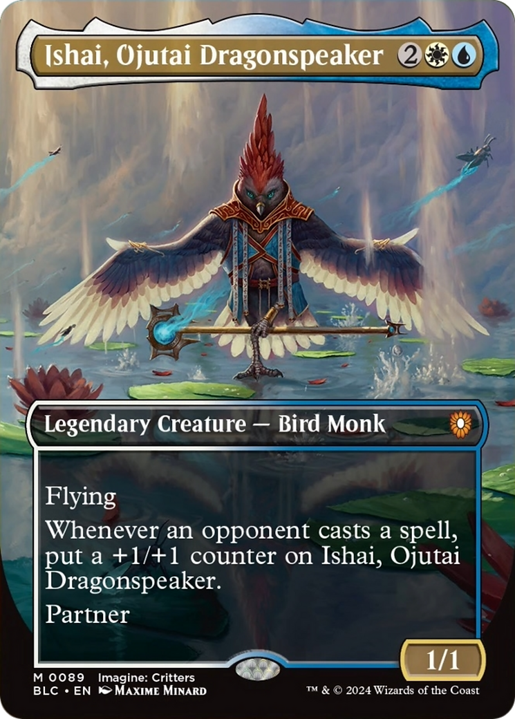 Ishai, Ojutai Dragonspeaker (Borderless) [Bloomburrow Commander] MTG Single Magic: The Gathering | Red Claw Gaming