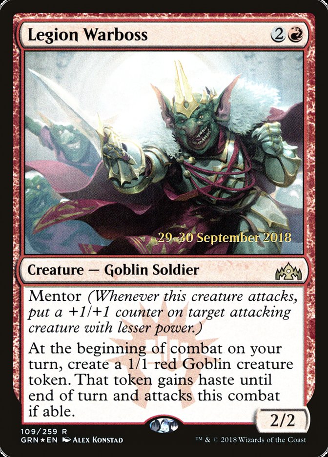 Legion Warboss [Guilds of Ravnica Prerelease Promos] MTG Single Magic: The Gathering | Red Claw Gaming
