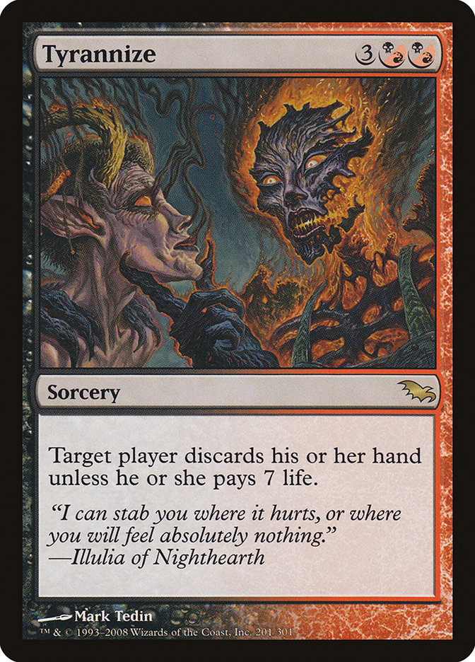 Tyrannize [Shadowmoor] MTG Single Magic: The Gathering | Red Claw Gaming