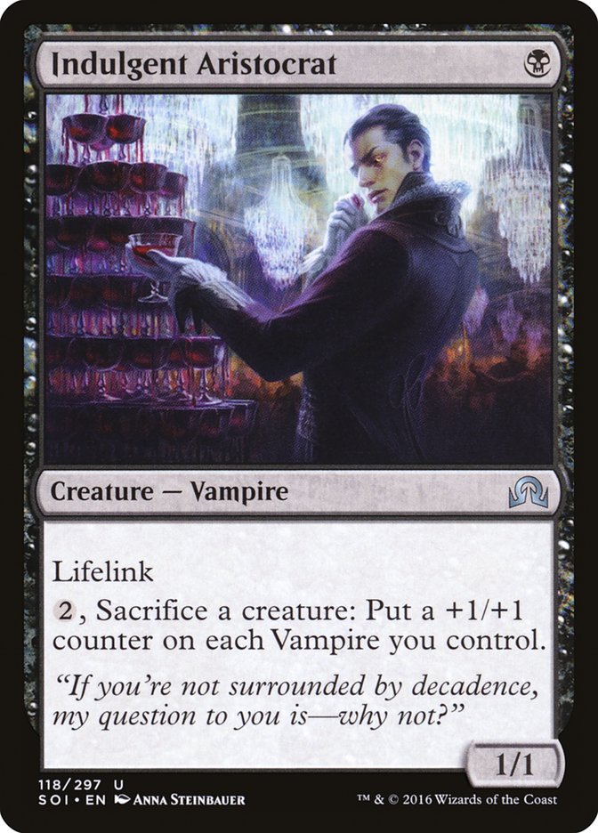 Indulgent Aristocrat [Shadows over Innistrad] MTG Single Magic: The Gathering | Red Claw Gaming