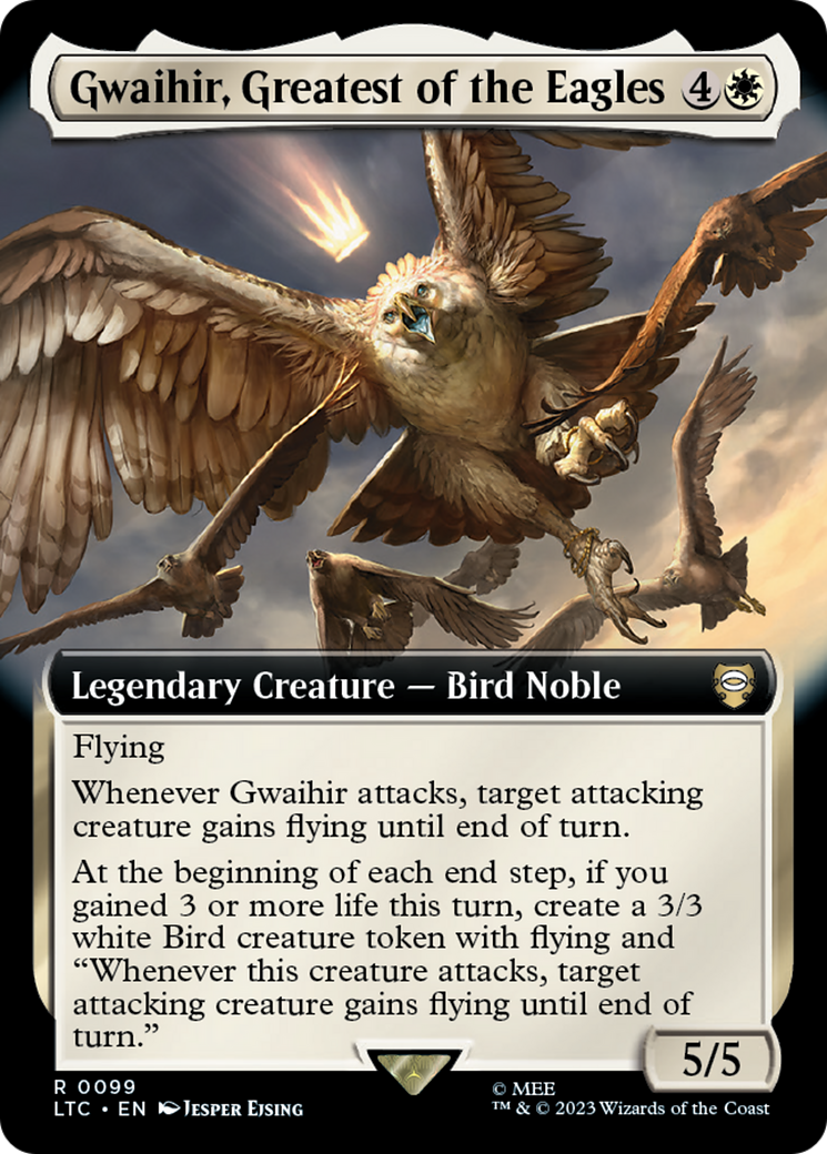 Gwaihir, Greatest of the Eagles (Extended Art) [The Lord of the Rings: Tales of Middle-Earth Commander] MTG Single Magic: The Gathering | Red Claw Gaming
