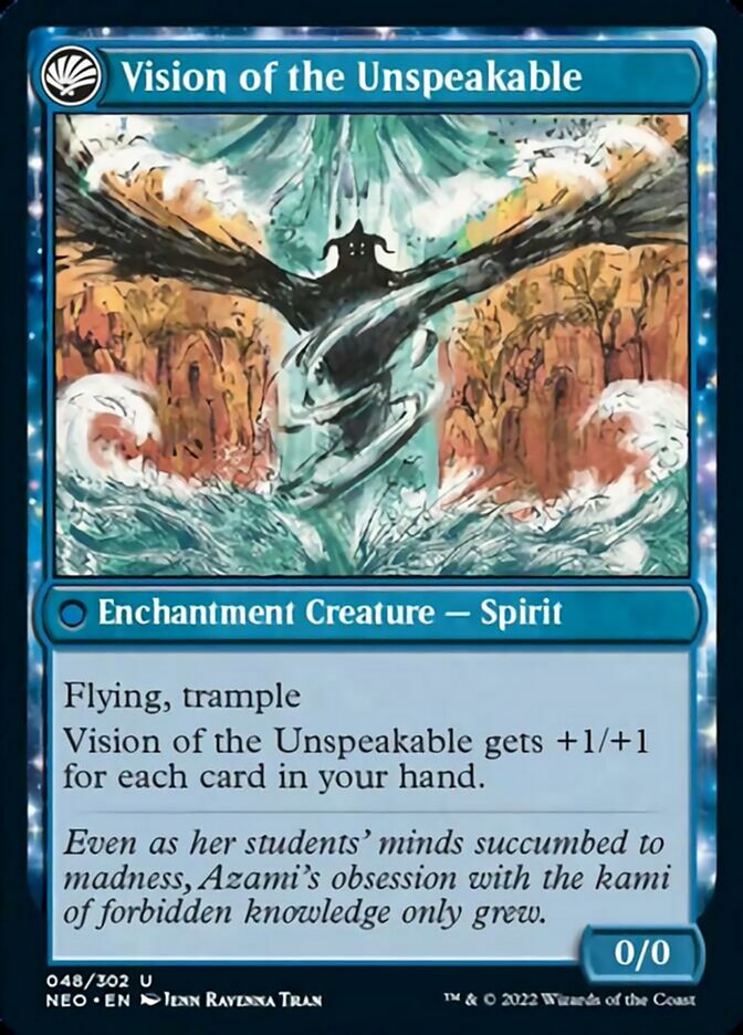 Behold the Unspeakable // Vision of the Unspeakable [Kamigawa: Neon Dynasty] MTG Single Magic: The Gathering    | Red Claw Gaming