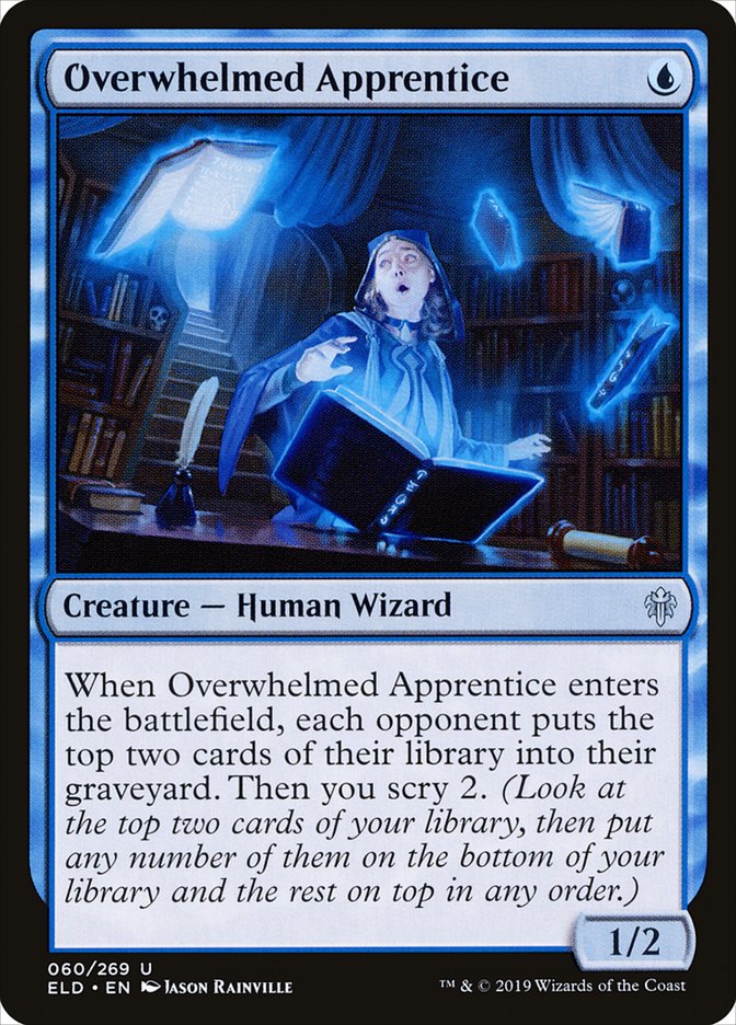 Overwhelmed Apprentice [Throne of Eldraine] MTG Single Magic: The Gathering | Red Claw Gaming