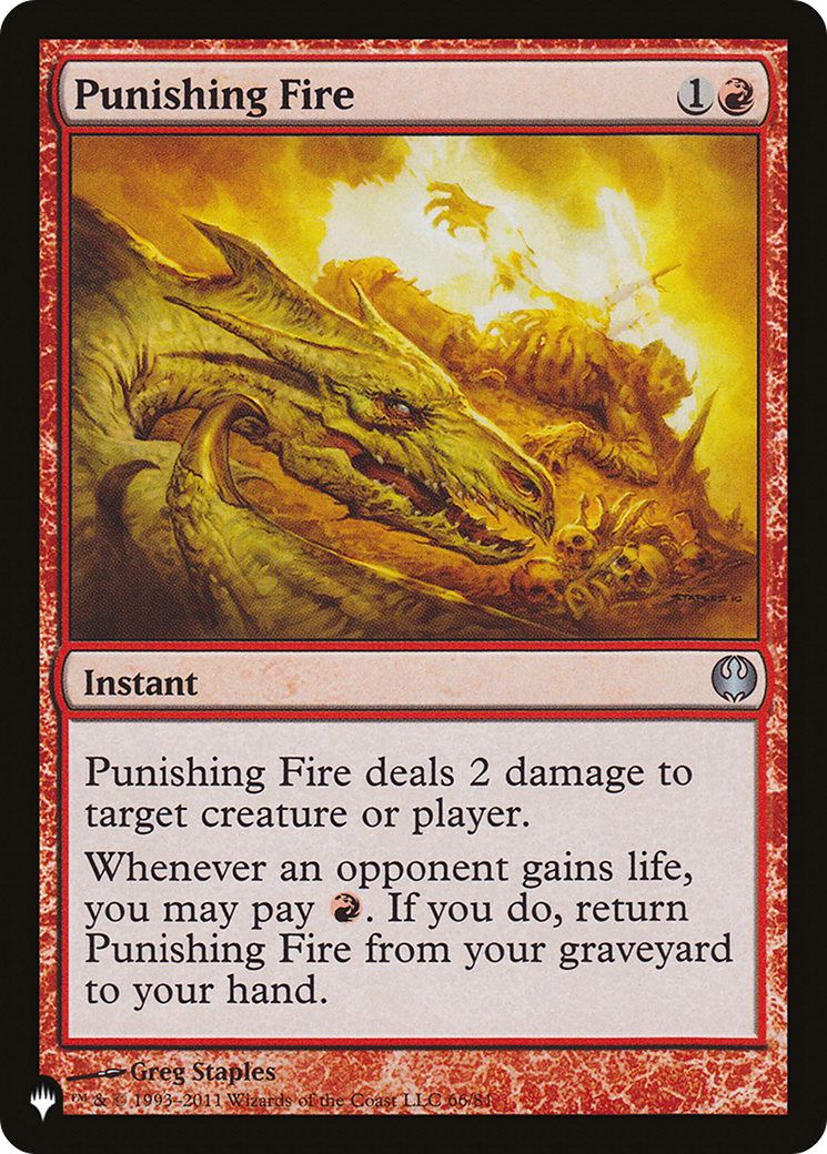 Punishing Fire [The List] MTG Single Magic: The Gathering | Red Claw Gaming