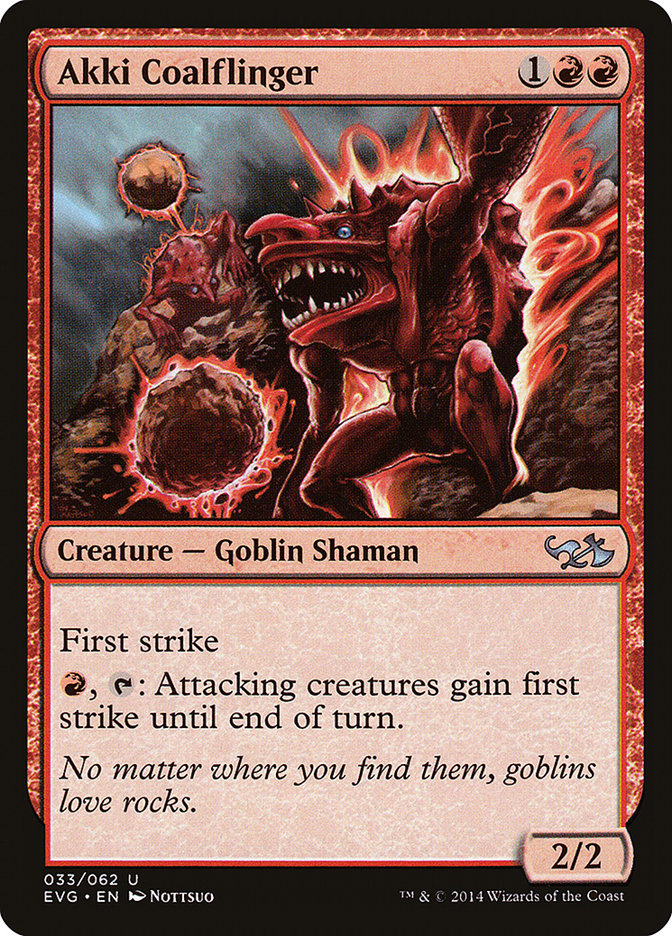 Akki Coalflinger (Elves vs. Goblins) [Duel Decks Anthology] MTG Single Magic: The Gathering | Red Claw Gaming