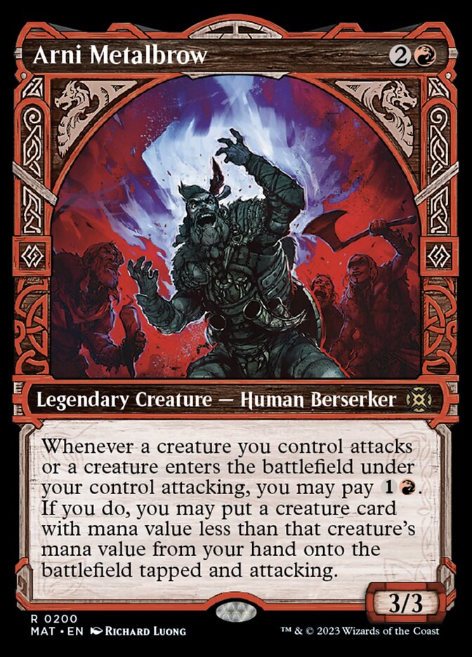 Arni Metalbrow (Showcase Halo Foil) [March of the Machine: The Aftermath] MTG Single Magic: The Gathering | Red Claw Gaming