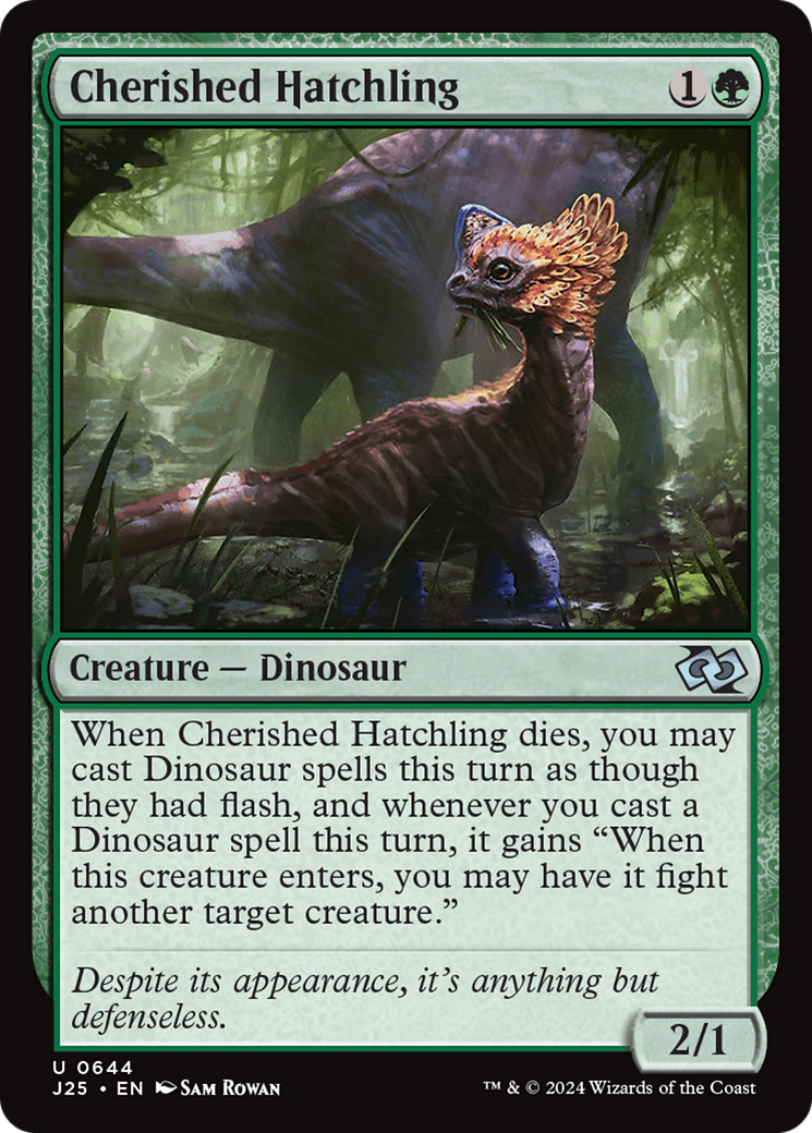 Cherished Hatchling [Foundations Jumpstart] MTG Single Magic: The Gathering | Red Claw Gaming