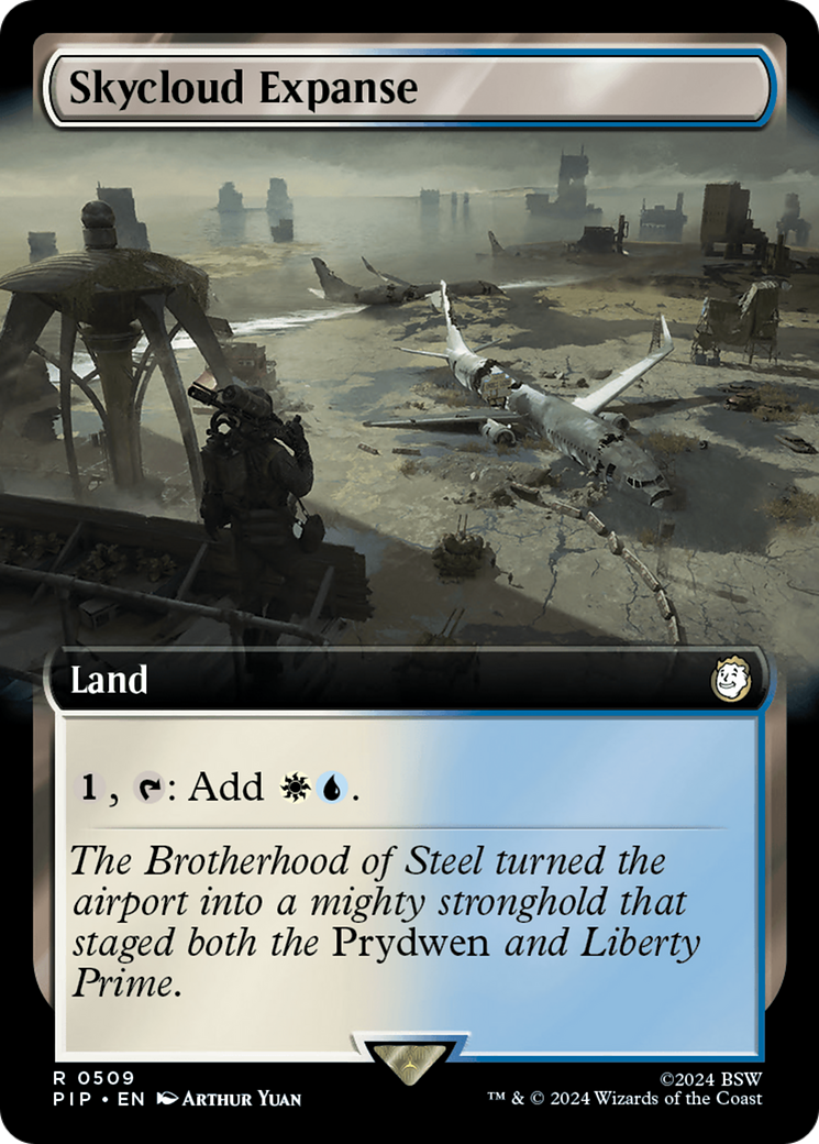 Skycloud Expanse (Extended Art) [Fallout] MTG Single Magic: The Gathering | Red Claw Gaming