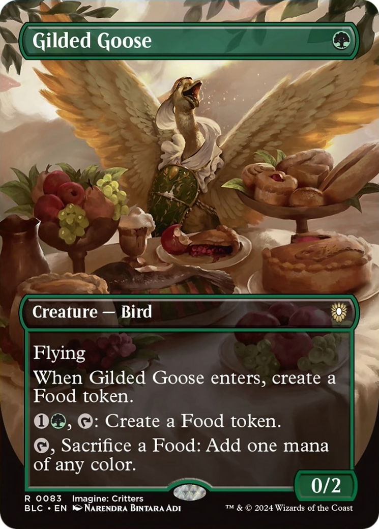 Gilded Goose (Borderless) [Bloomburrow Commander] MTG Single Magic: The Gathering | Red Claw Gaming