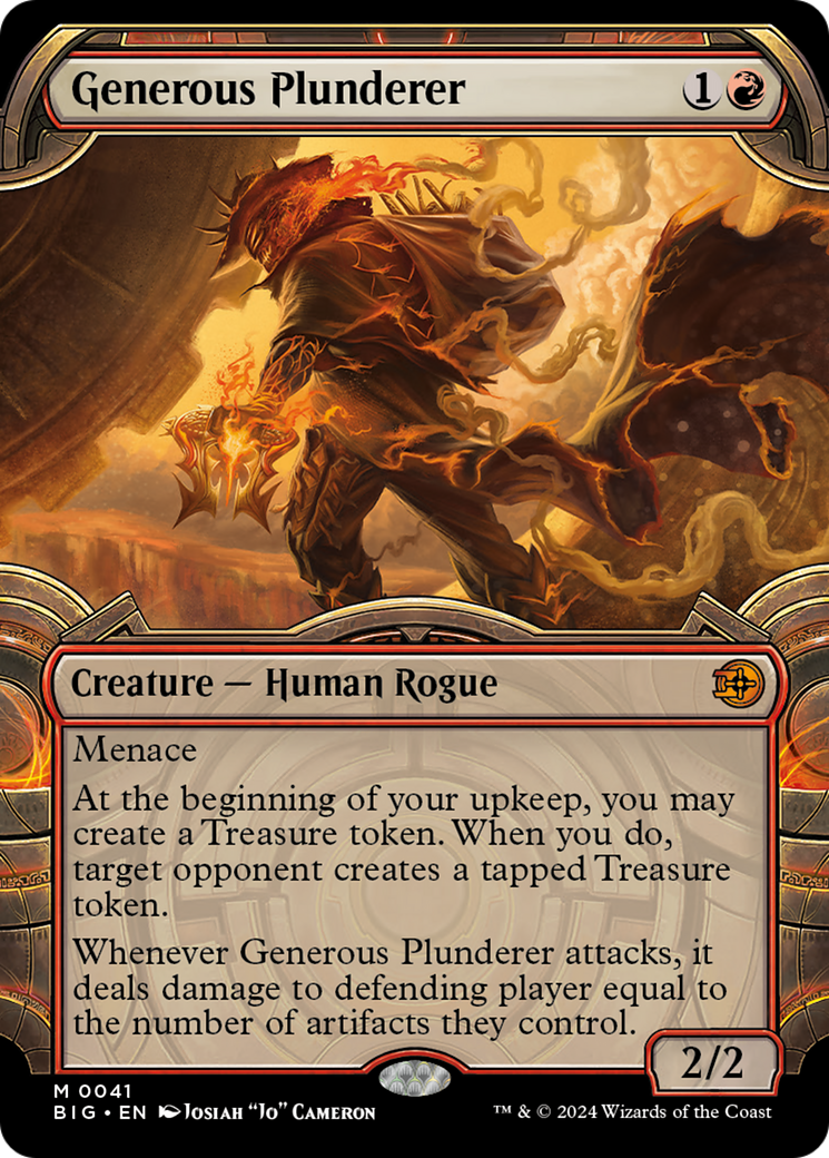 Generous Plunderer (Showcase) [Outlaws of Thunder Junction: The Big Score] MTG Single Magic: The Gathering | Red Claw Gaming