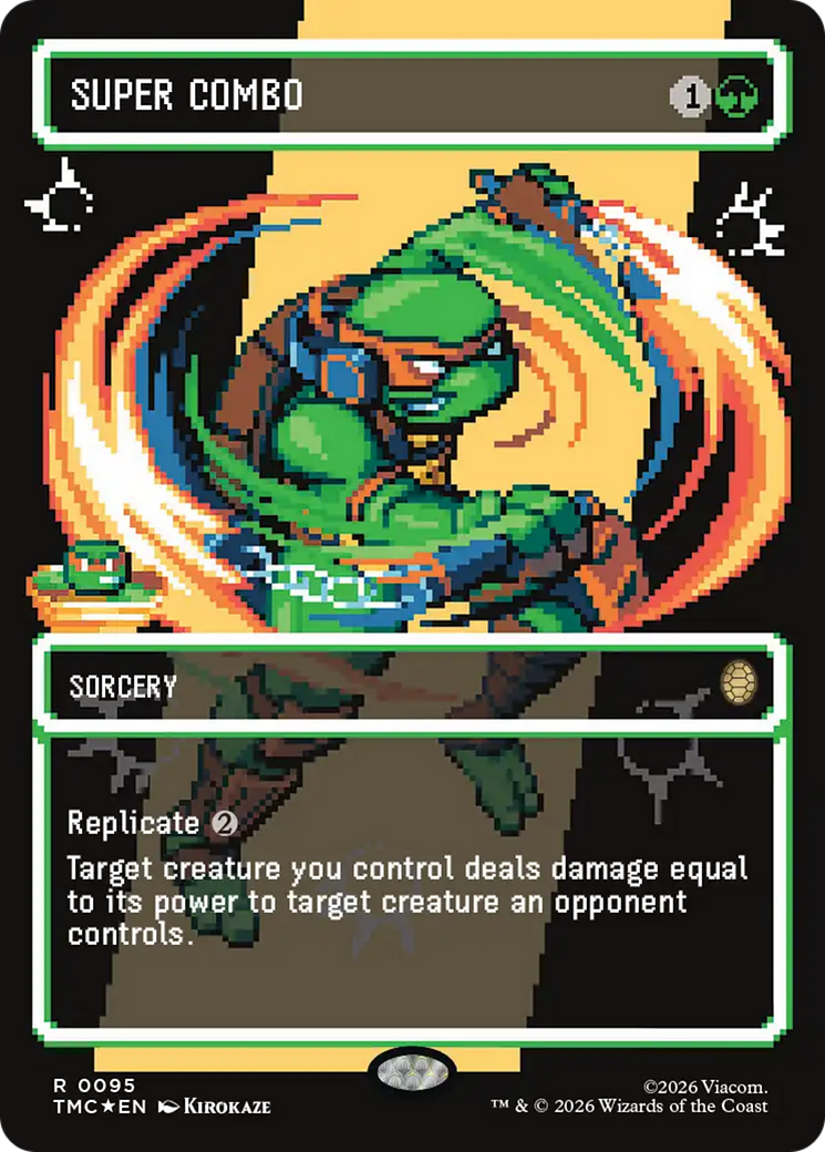 Super Combo (Borderless) (Surge Foil) [Teenage Mutant Ninja Turtles Commander] MTG Single Magic: The Gathering | Red Claw Gaming