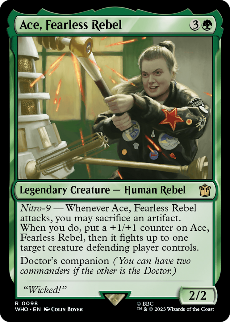 Ace, Fearless Rebel [Doctor Who] MTG Single Magic: The Gathering | Red Claw Gaming