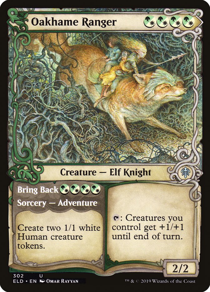 Oakhame Ranger // Bring Back (Showcase) [Throne of Eldraine] MTG Single Magic: The Gathering | Red Claw Gaming