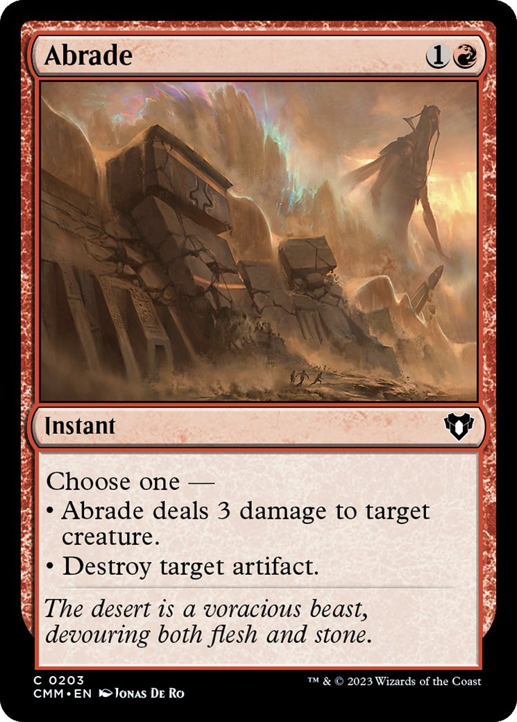 Abrade [Commander Masters] MTG Single Magic: The Gathering | Red Claw Gaming