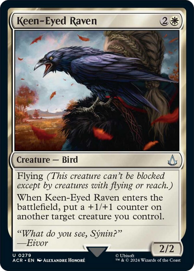 Keen-Eyed Raven [Assassin's Creed] MTG Single Magic: The Gathering | Red Claw Gaming