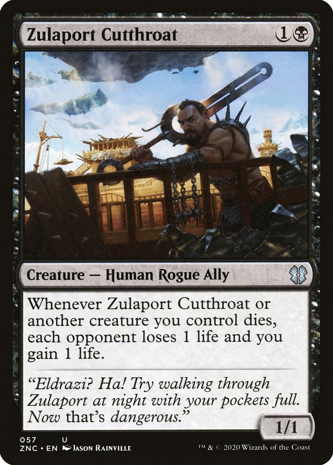 Zulaport Cutthroat [Zendikar Rising Commander] MTG Single Magic: The Gathering | Red Claw Gaming