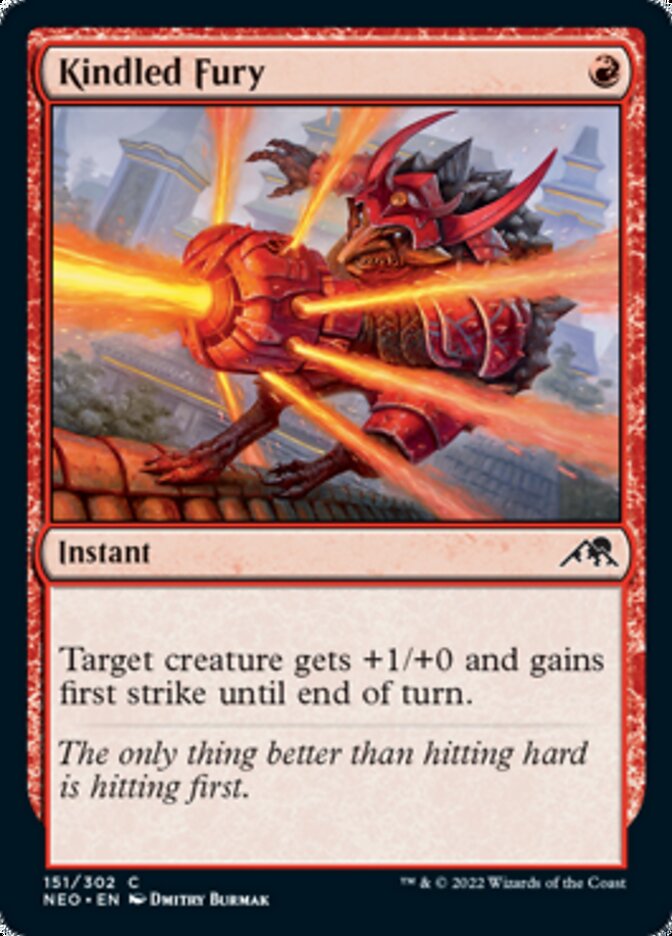 Kindled Fury [Kamigawa: Neon Dynasty] MTG Single Magic: The Gathering    | Red Claw Gaming