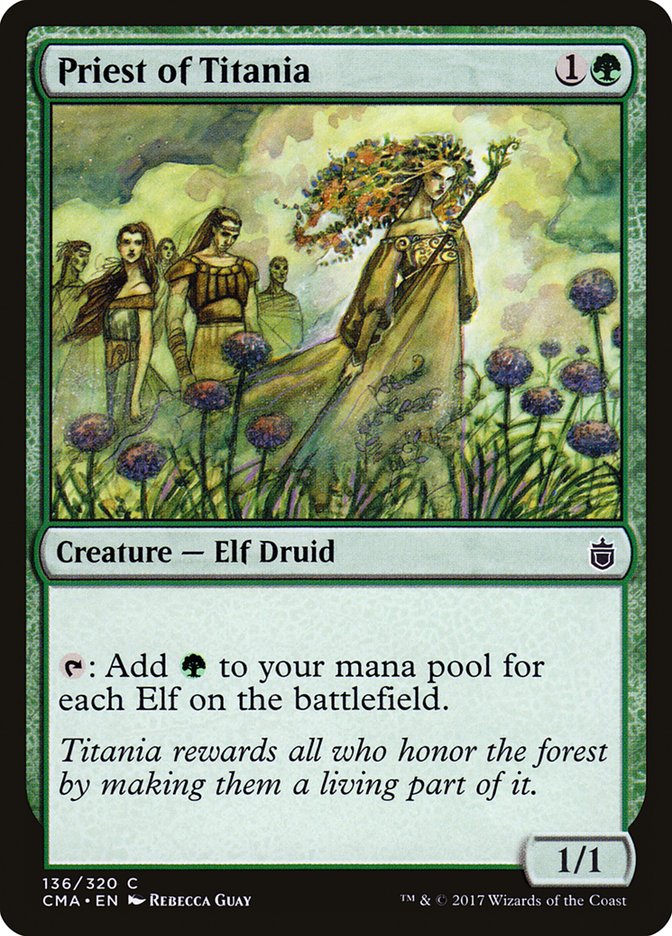 Priest of Titania [Commander Anthology] MTG Single Magic: The Gathering | Red Claw Gaming