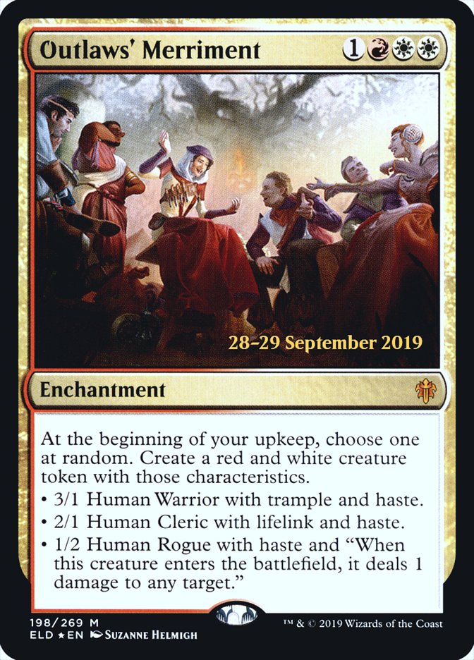 Outlaws' Merriment [Throne of Eldraine Prerelease Promos] MTG Single Magic: The Gathering | Red Claw Gaming