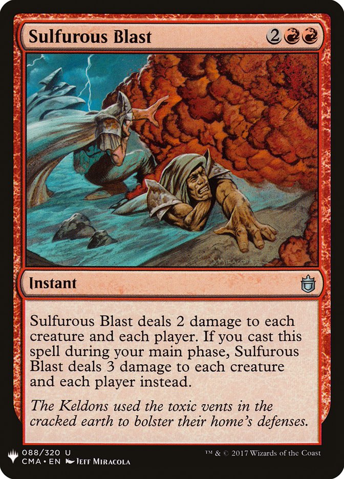 Sulfurous Blast [Mystery Booster] MTG Single Magic: The Gathering | Red Claw Gaming