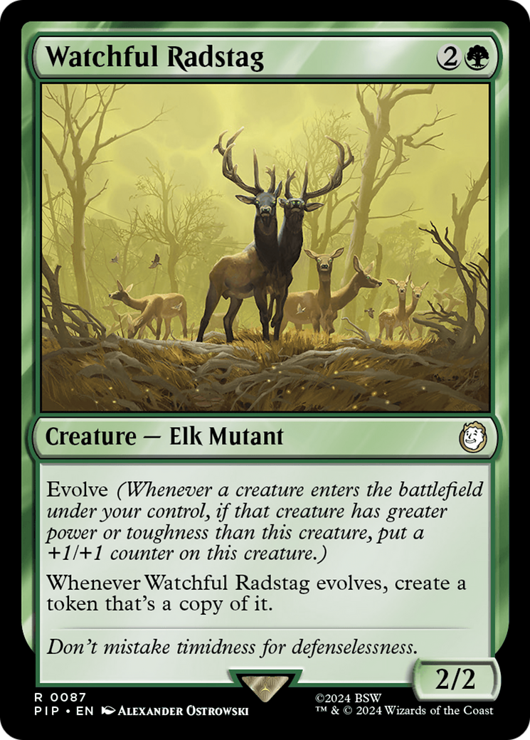 Watchful Radstag [Fallout] MTG Single Magic: The Gathering    | Red Claw Gaming