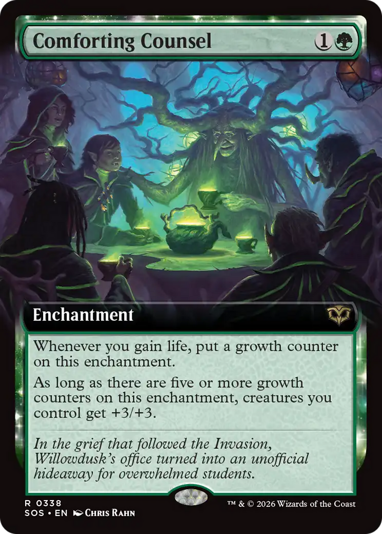 Comforting Counsel (Extended Art) [Secrets of Strixhaven] MTG Single Magic: The Gathering | Red Claw Gaming