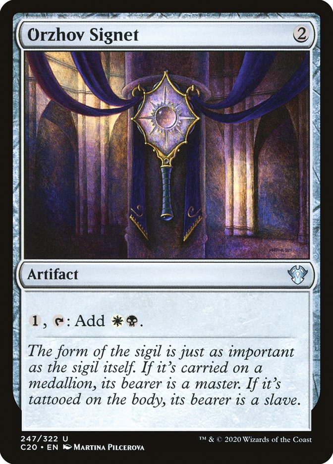 Orzhov Signet [Commander 2020] MTG Single Magic: The Gathering | Red Claw Gaming