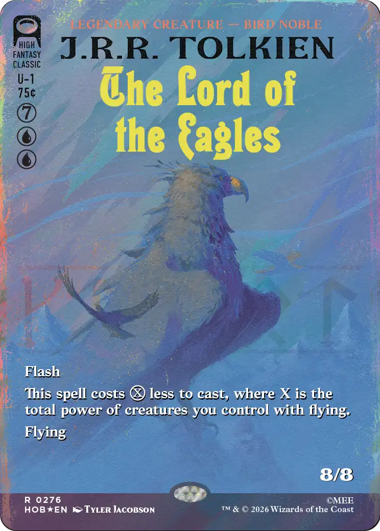 The Lord of the Eagles (Borderless) (Surge Foil) [The Hobbit] | Red Claw Gaming