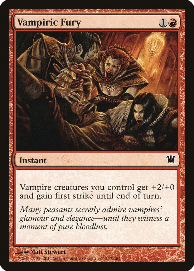 Vampiric Fury [Innistrad] MTG Single Magic: The Gathering | Red Claw Gaming